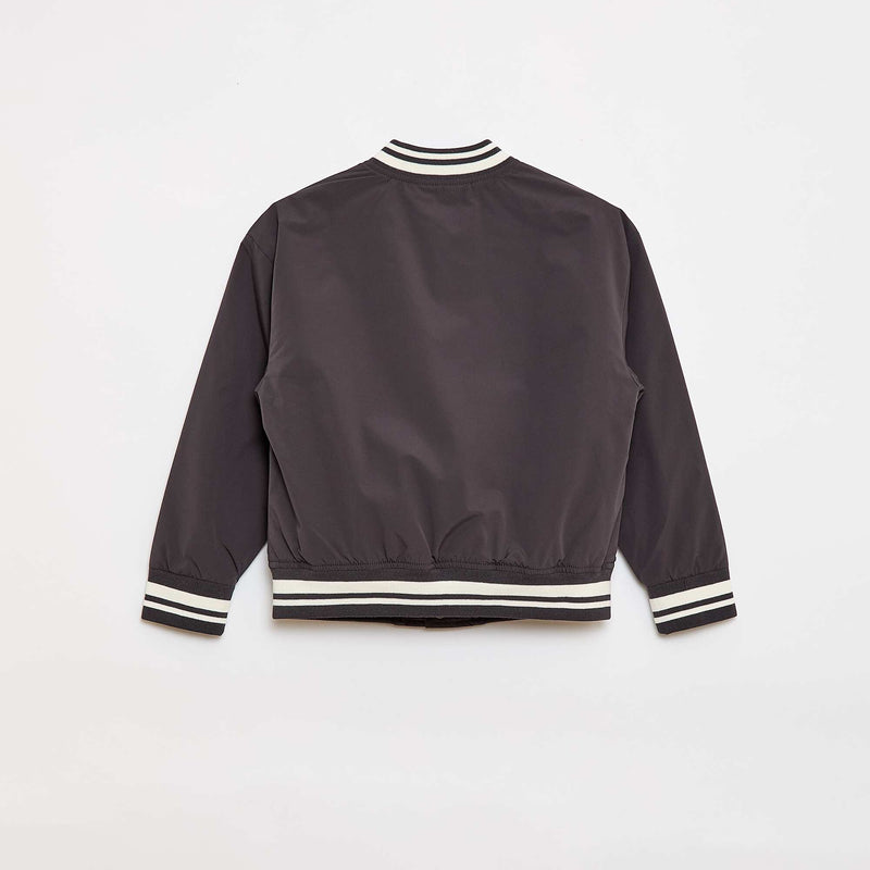 Blouson forme aviateur à pressions