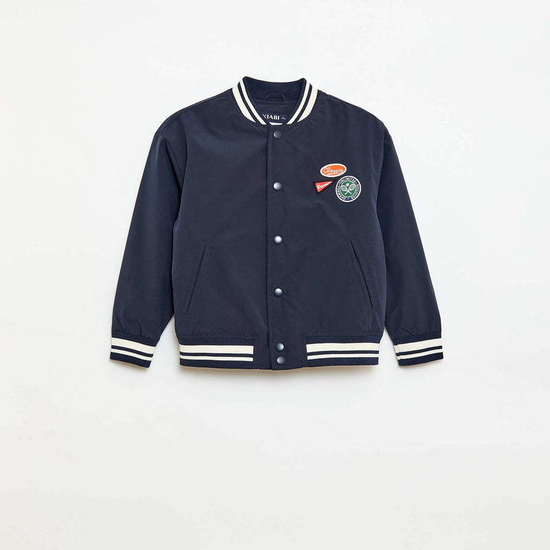 Blouson forme aviateur à pressions