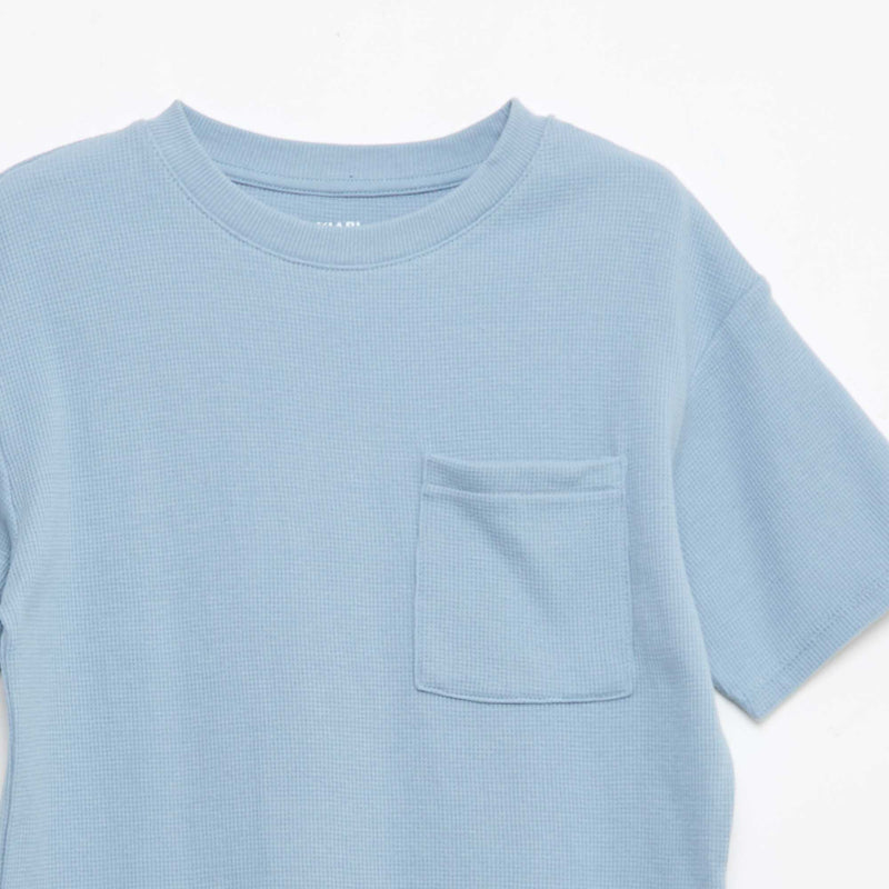 Ensemble de pyjama en coton uni