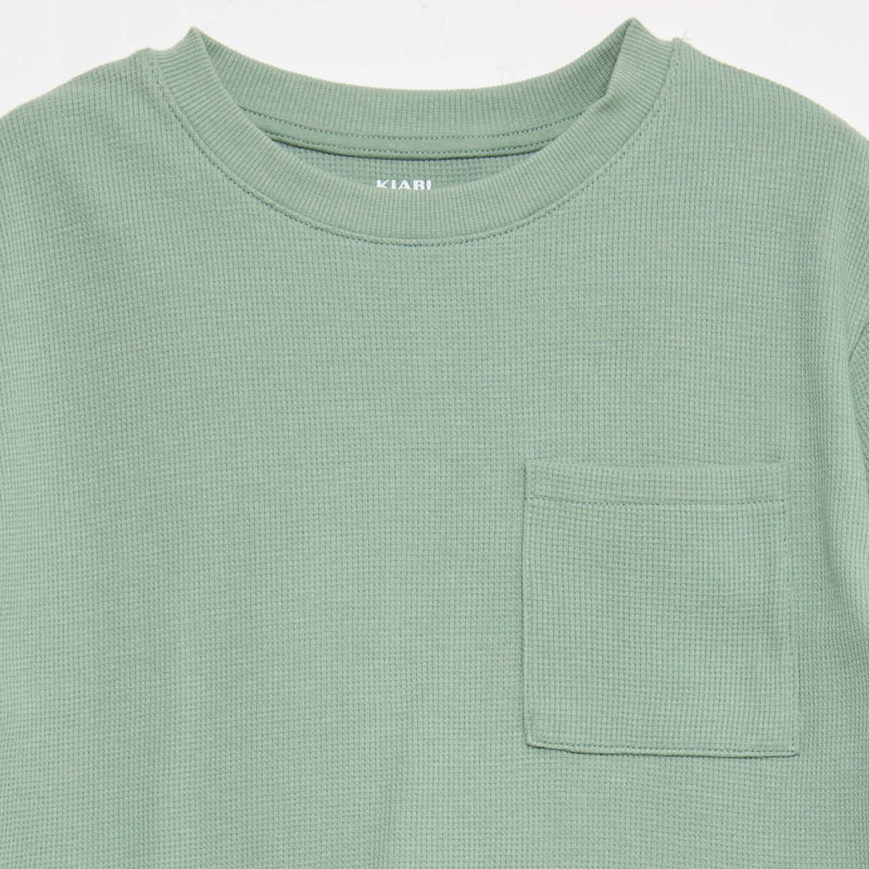 Ensemble de pyjama en coton uni