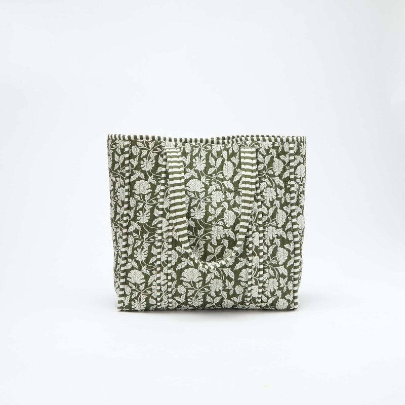 Sac cabas matelassé motif indienne