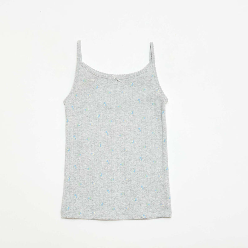 Ensemble pyjama court débardeur + short à motif - 2 pièces