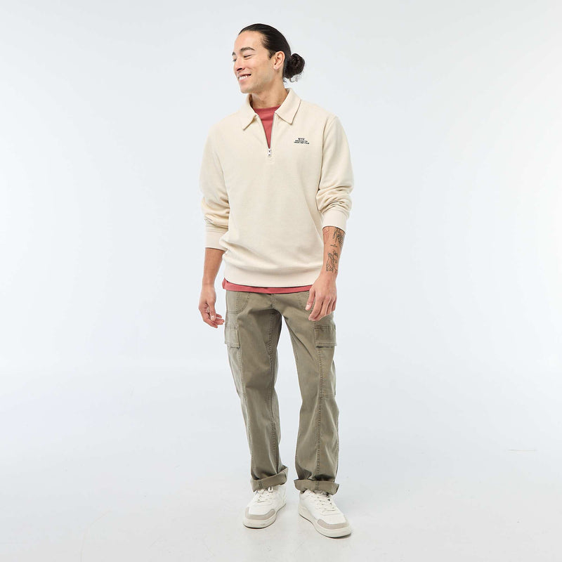 Sweat en matière gaufrée
