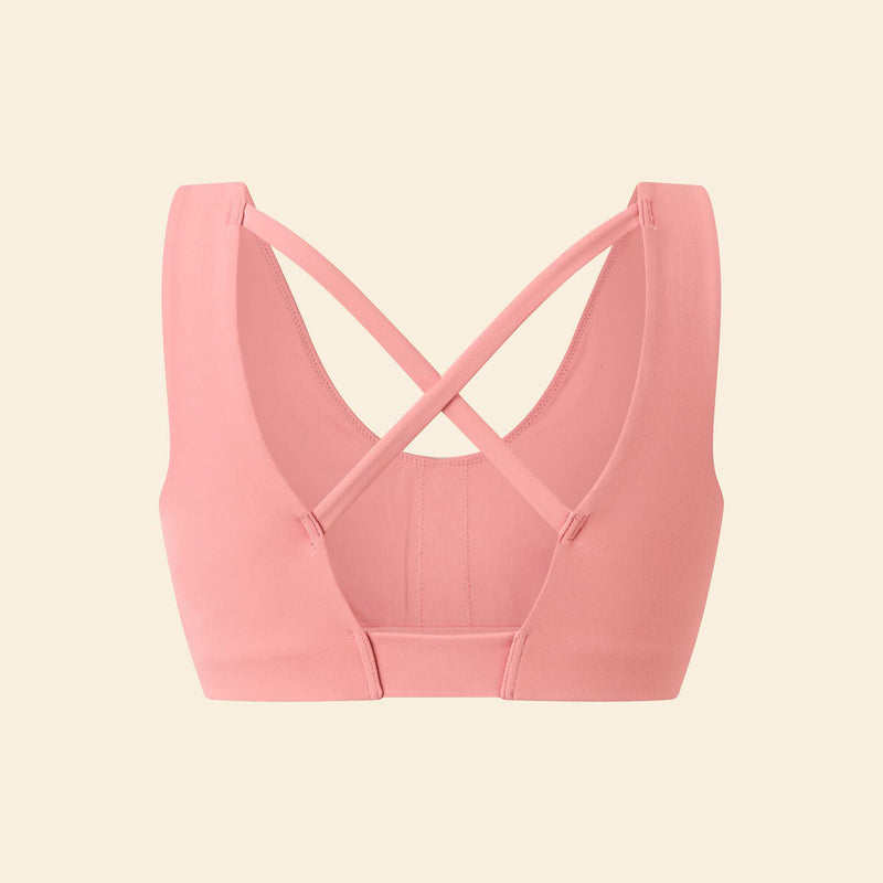 Brassière de sport croisée au dos maintien moyen