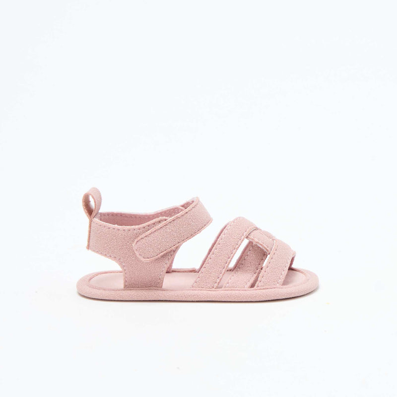 Sandales en tissu avec brides croisées