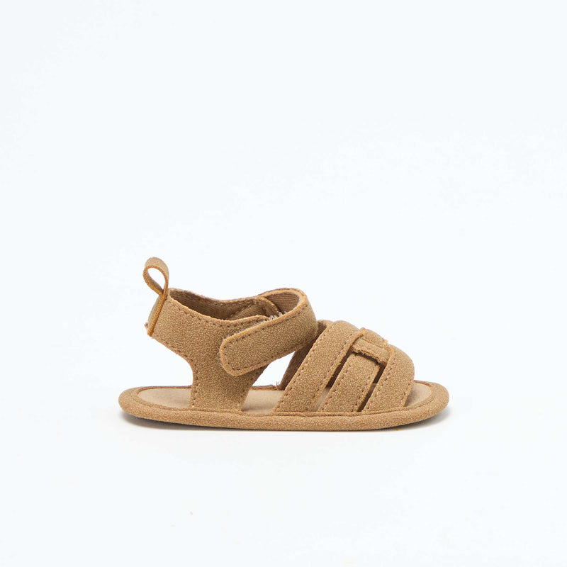 Sandales en tissu avec brides croisées