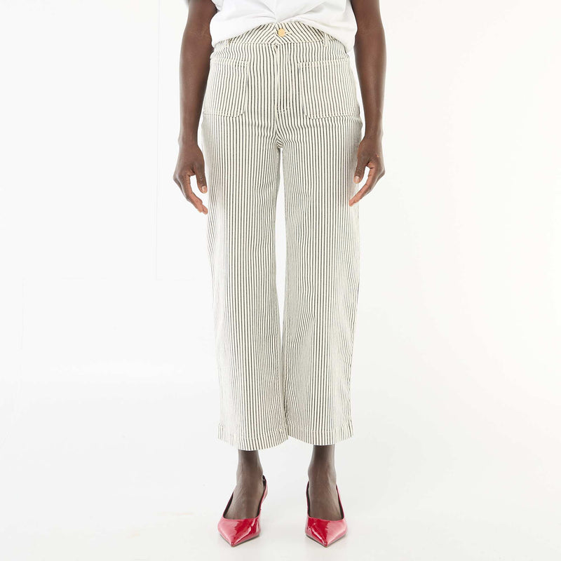Pantalon wide leg coloré