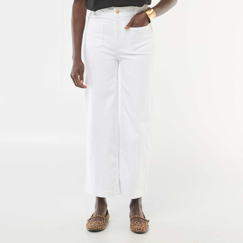 Pantalon wide leg coloré