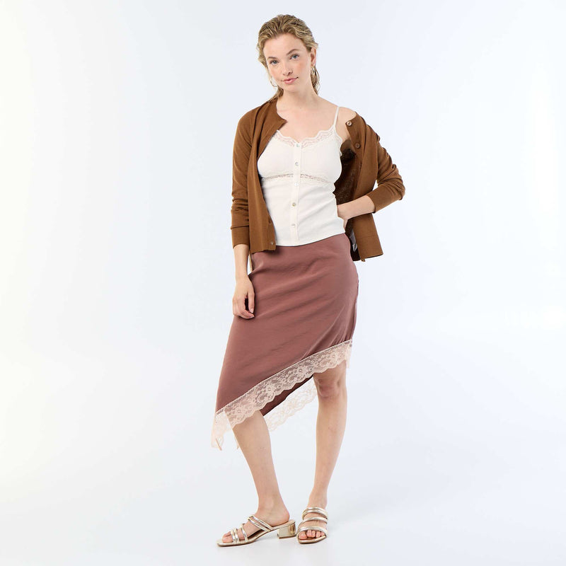 Gilet col rond uni