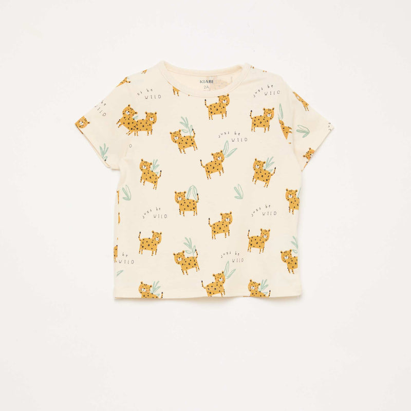 Ensemble pyjama court t-shirt + short - 2 pièces