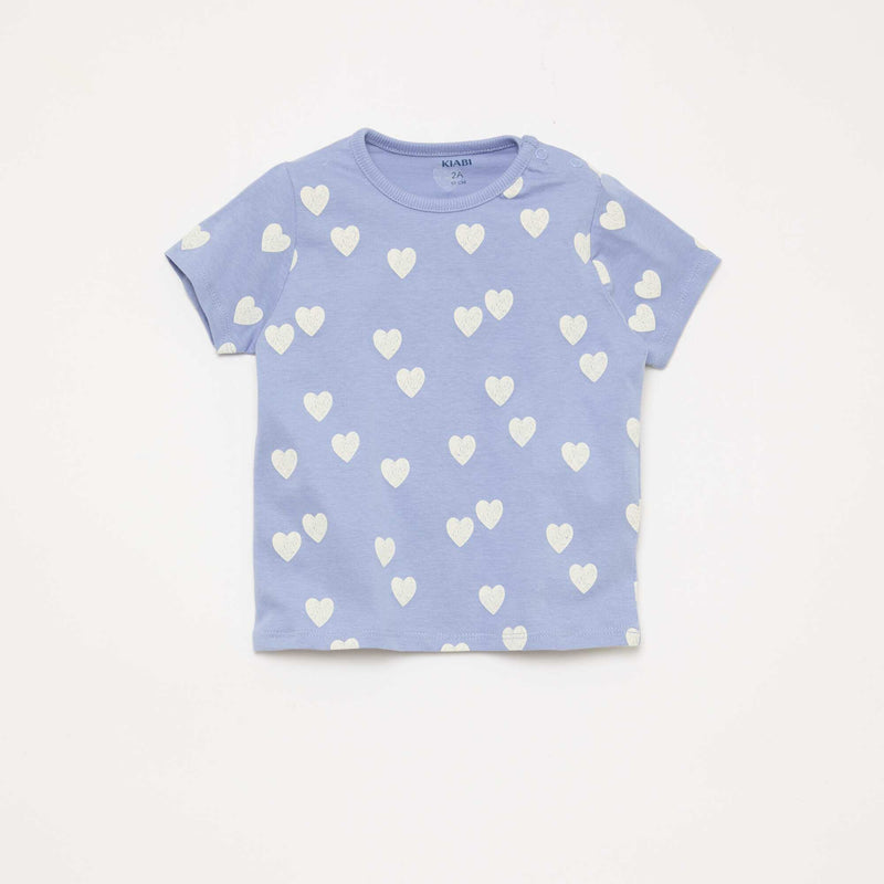 Ensemble pyjama court t-shirt + short - 2 pièces