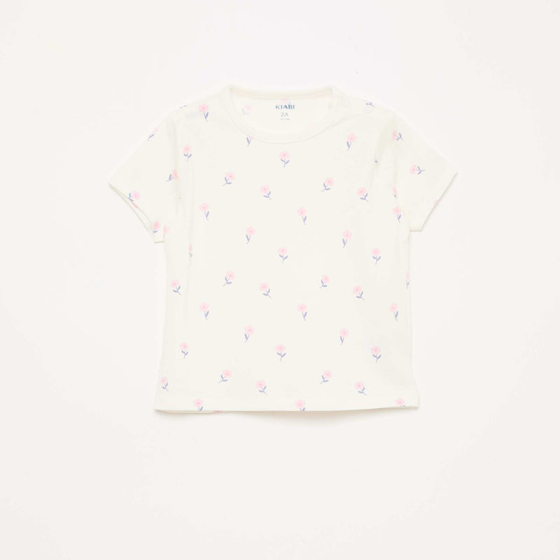 Ensemble pyjama court t-shirt + short - 2 pièces