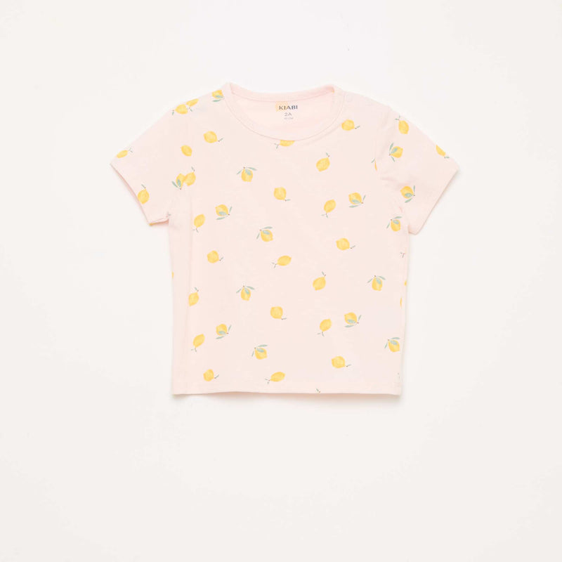 Ensemble pyjama court t-shirt + short - 2 pièces