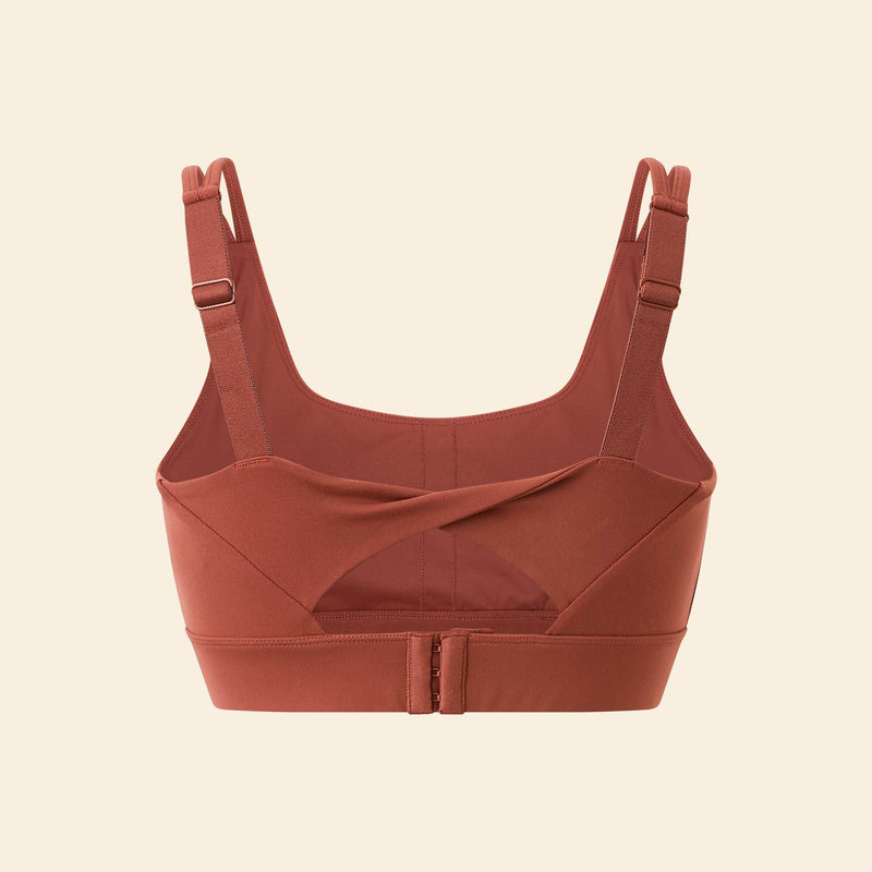Brassière de sport effet twisté au dos maintien fort