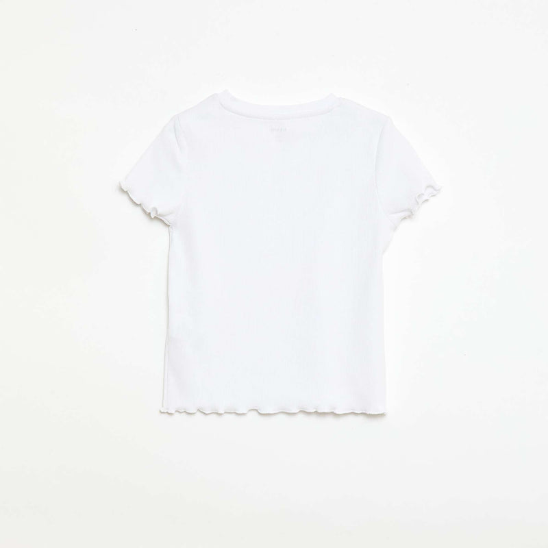 T-shirt à manches courtesavec forme ajourée
