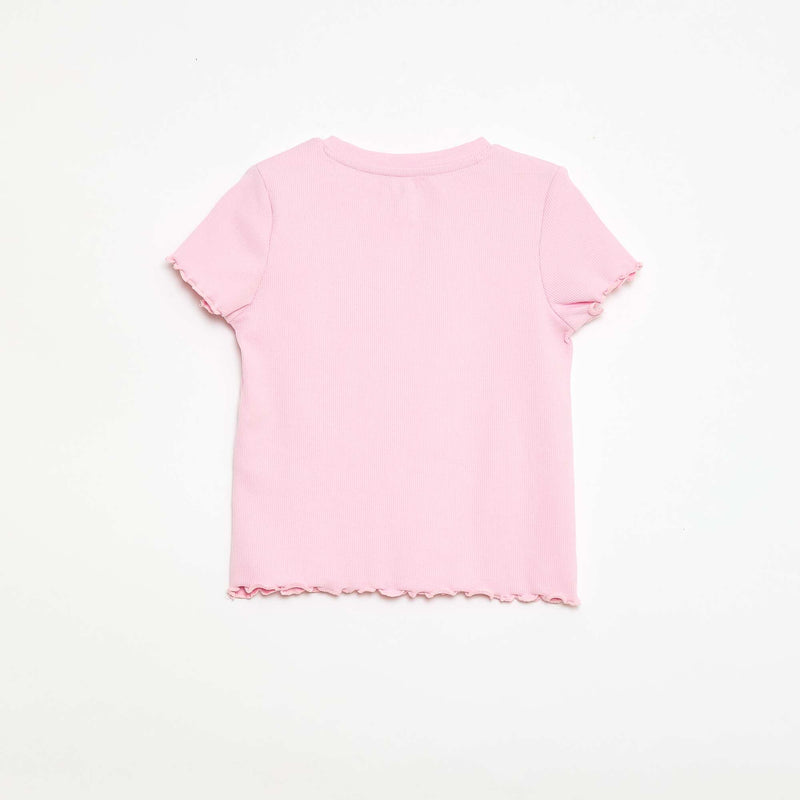 T-shirt à manches courtesavec forme ajourée