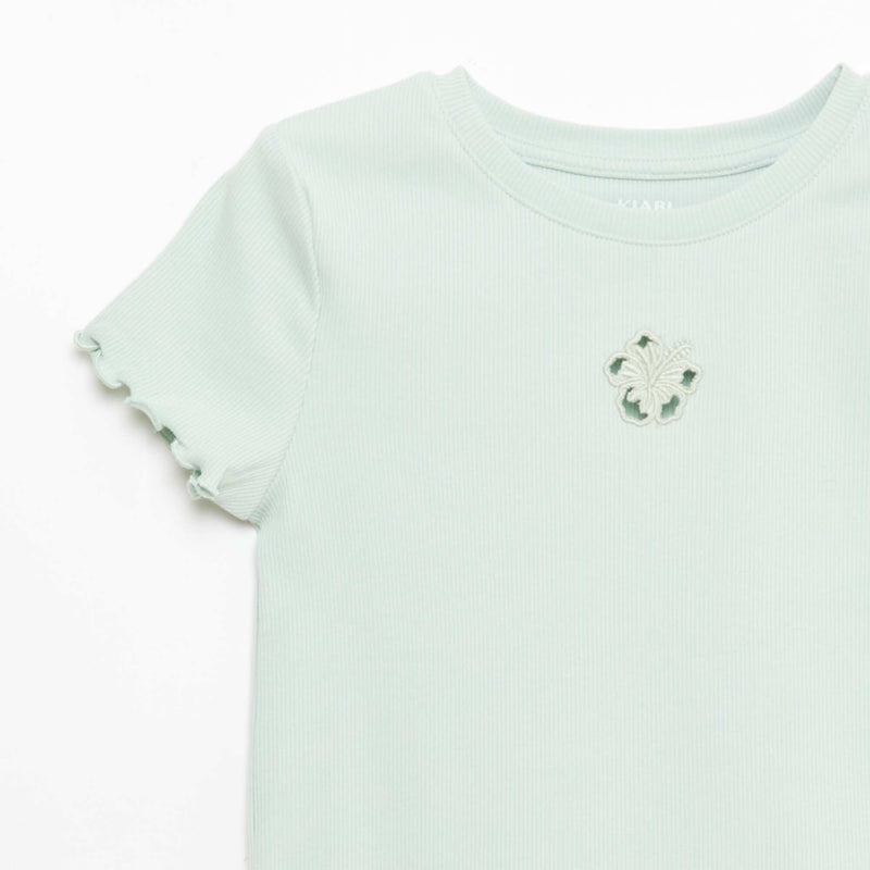 T-shirt à manches courtesavec forme ajourée