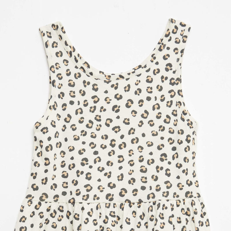 Robe en maille légère fine bretelles all-over en coton