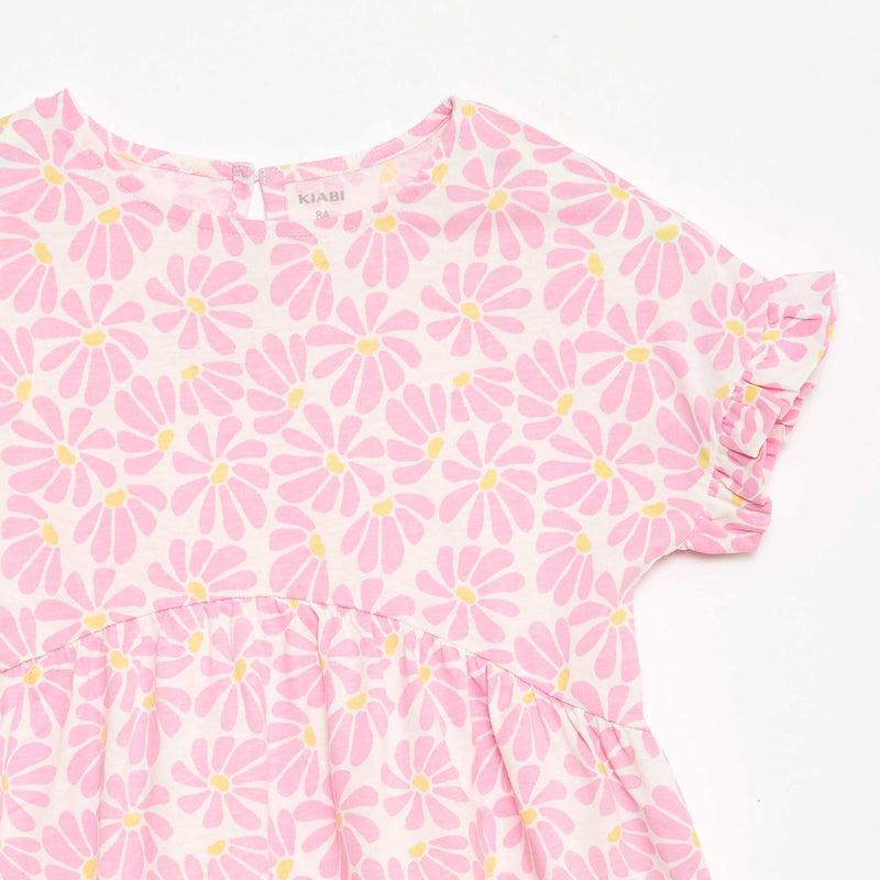 Robe t-shirt all-over