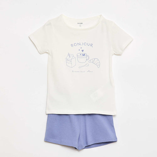 Ensemble de pyjama t-shirt + short - 2 pièces