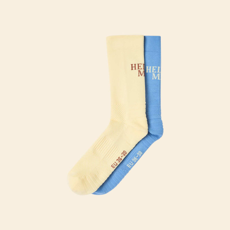 Lot de 2 paires de chaussettes hautes compressives unie