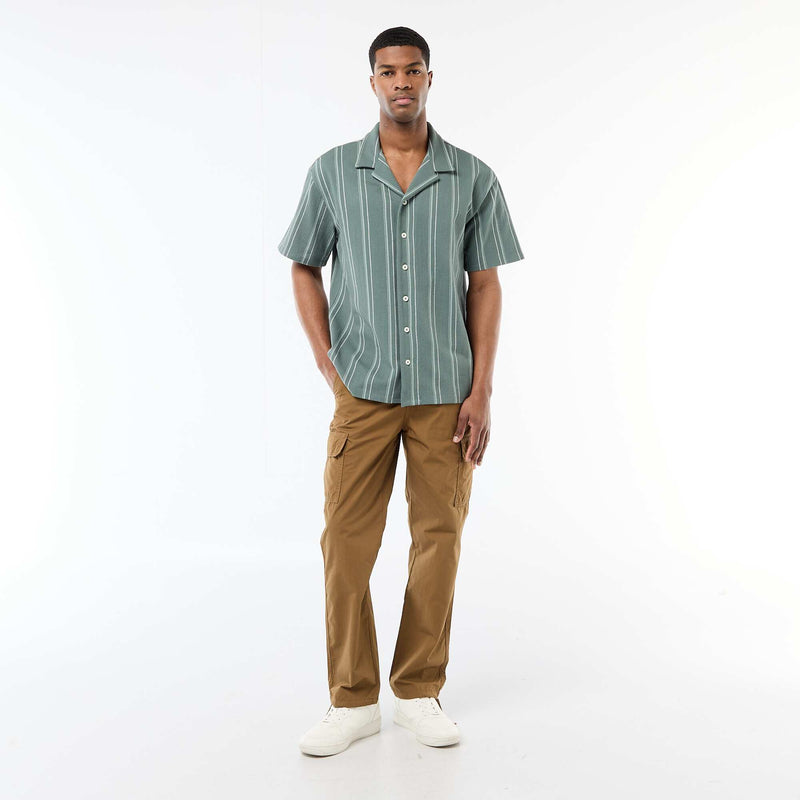 Chemise à rayures à manches courtes