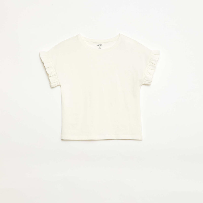 T-shirt à manches volantes