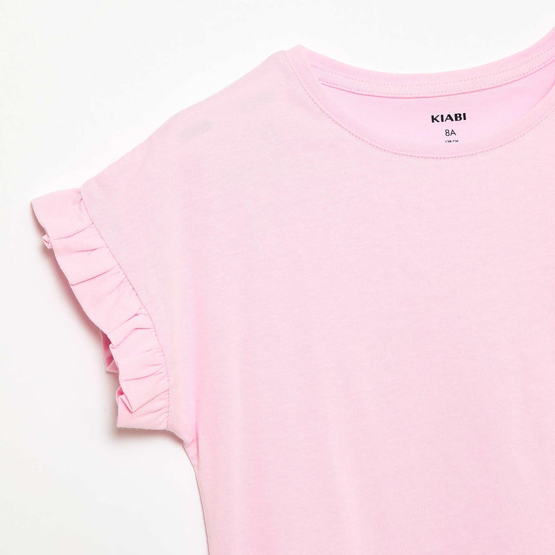 T-shirt à manches volantes