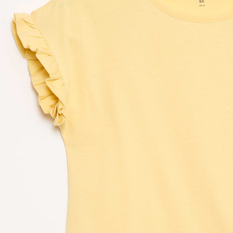 T-shirt à manches volantes