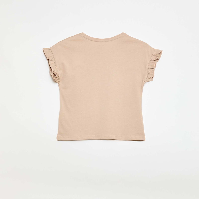 T-shirt à manches volantes