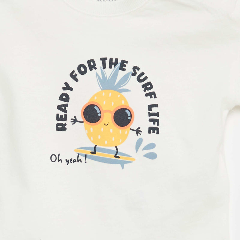 Ensemble de pyjama été en coton  T-shirt + short