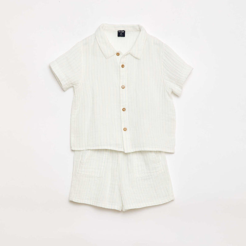 Ensemble deux pièces chemise + short