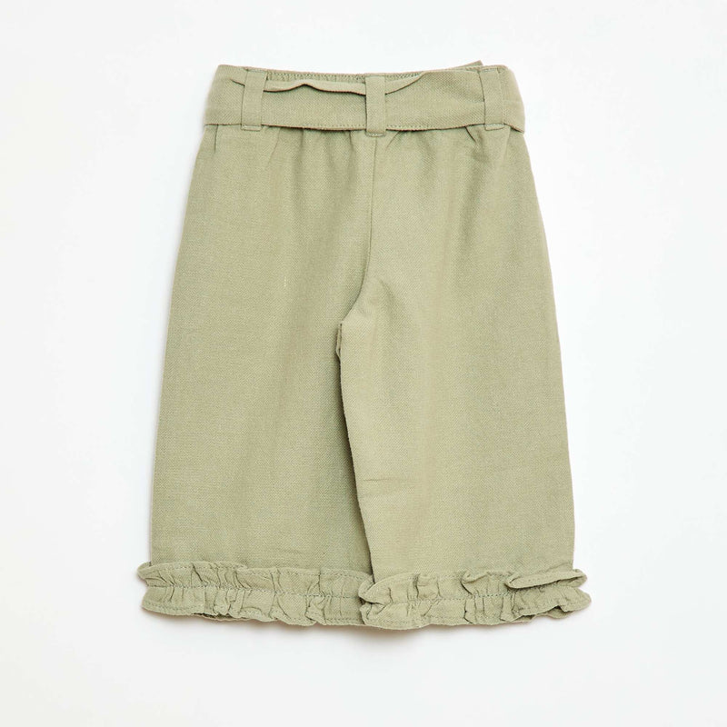 Pantalon en lin mélangé
