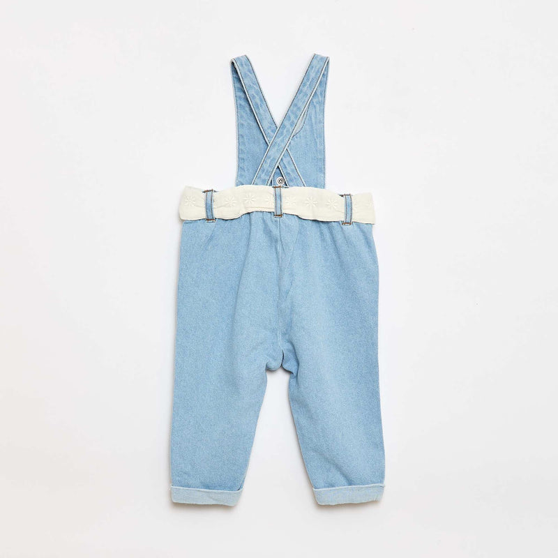 Salopette longue en jean