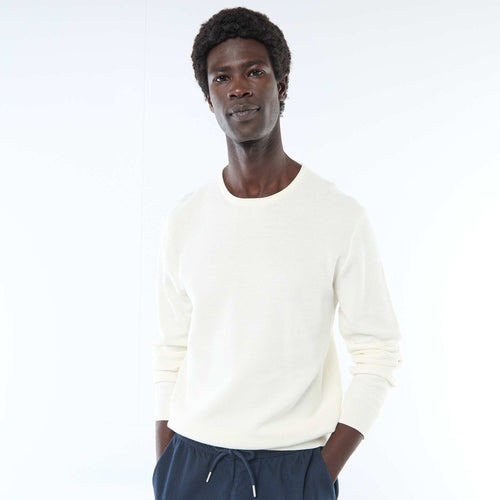 Pull en maille nid d'abeille