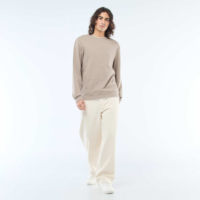 Pull col rond nid d'abeille