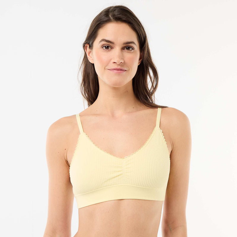 Lot de 2 brassières en maille reliefée