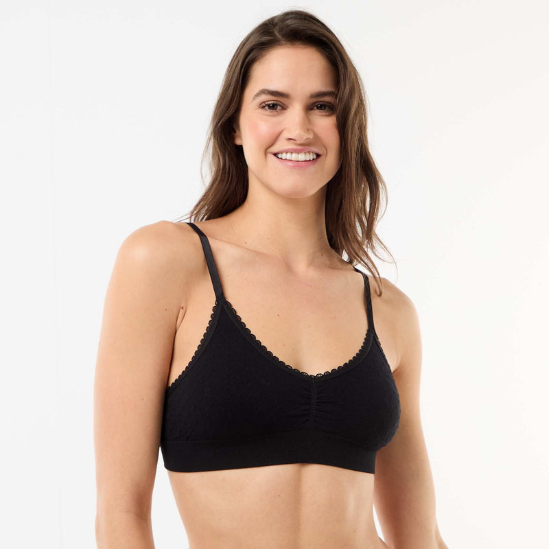 Lot 2 brassières en maille matelassée
