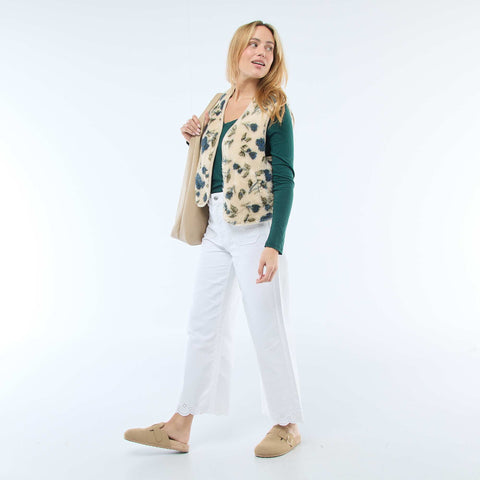 Gilet en sherpa sans manches