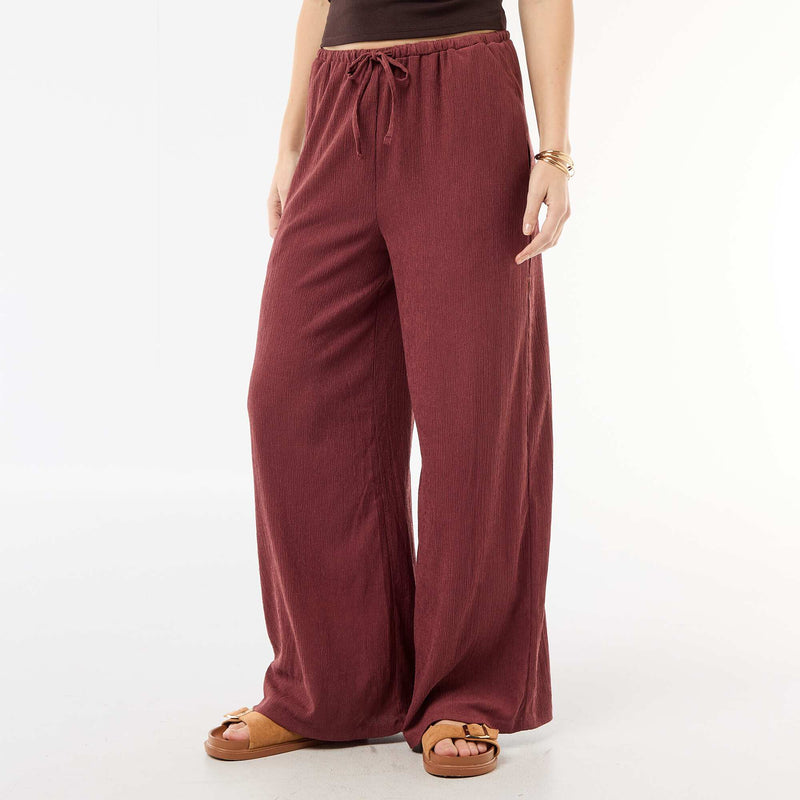 Pantalon large crêpé à 2 poches