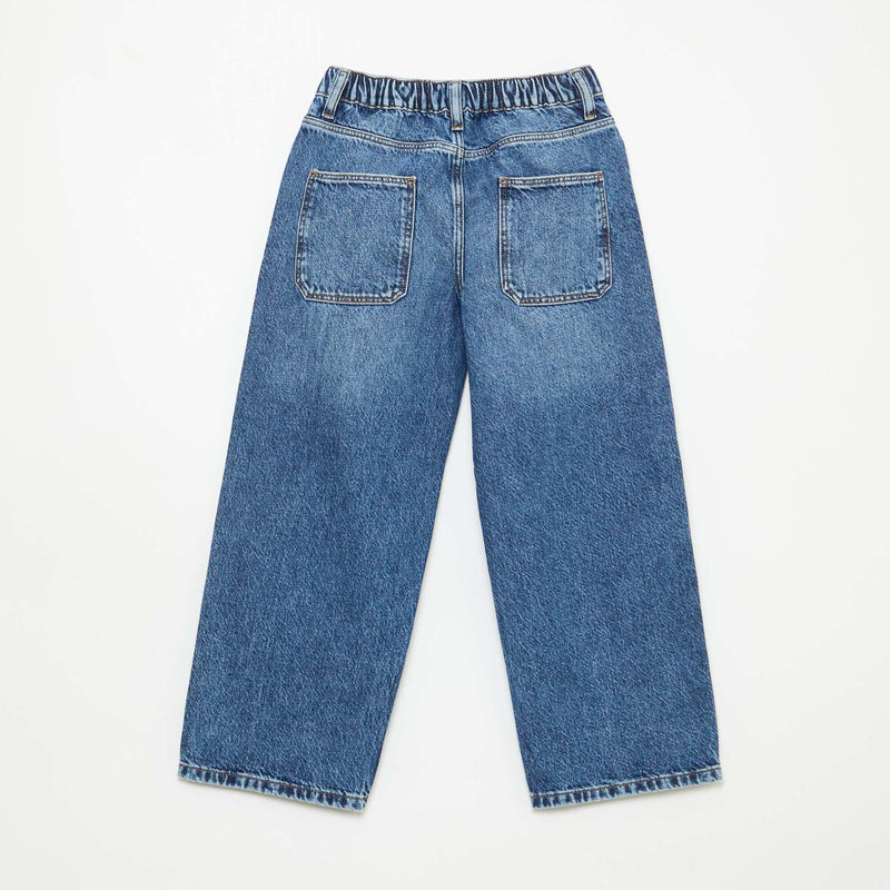 Jean baggy uni 5 poches