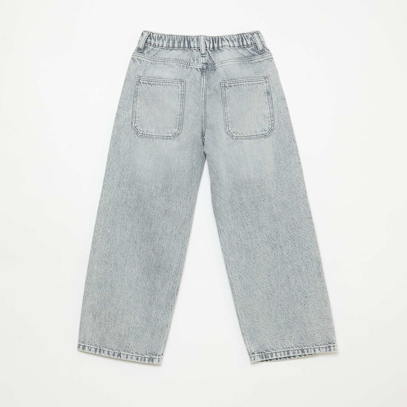 Jean baggy uni 5 poches