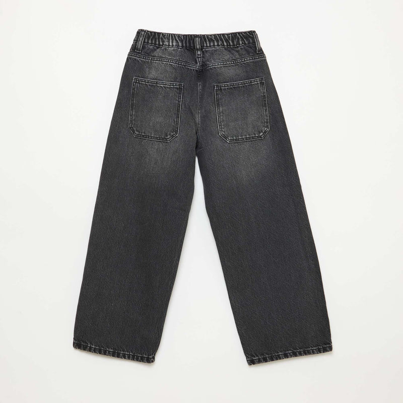 Jean baggy uni 5 poches