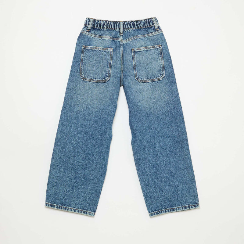 Jean baggy uni 5 poches