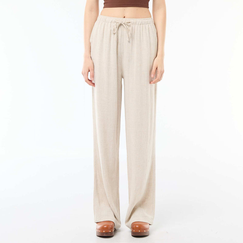 Pantalon en lin avec 2 poches