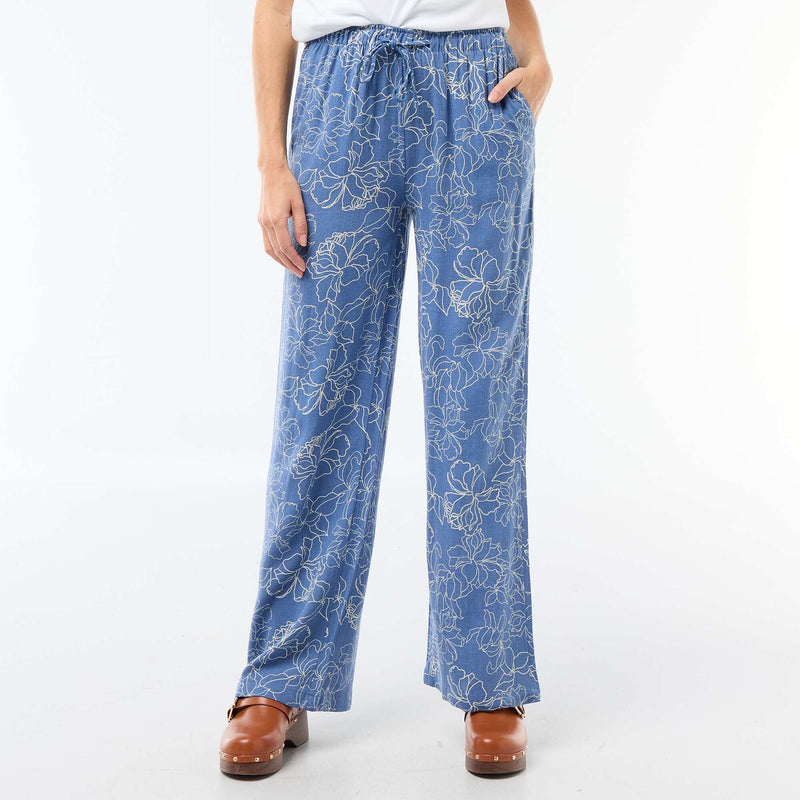 Pantalon en lin avec 2 poches