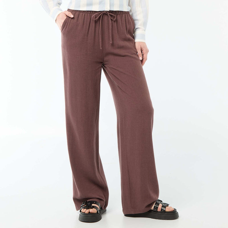 Pantalon en lin avec 2 poches