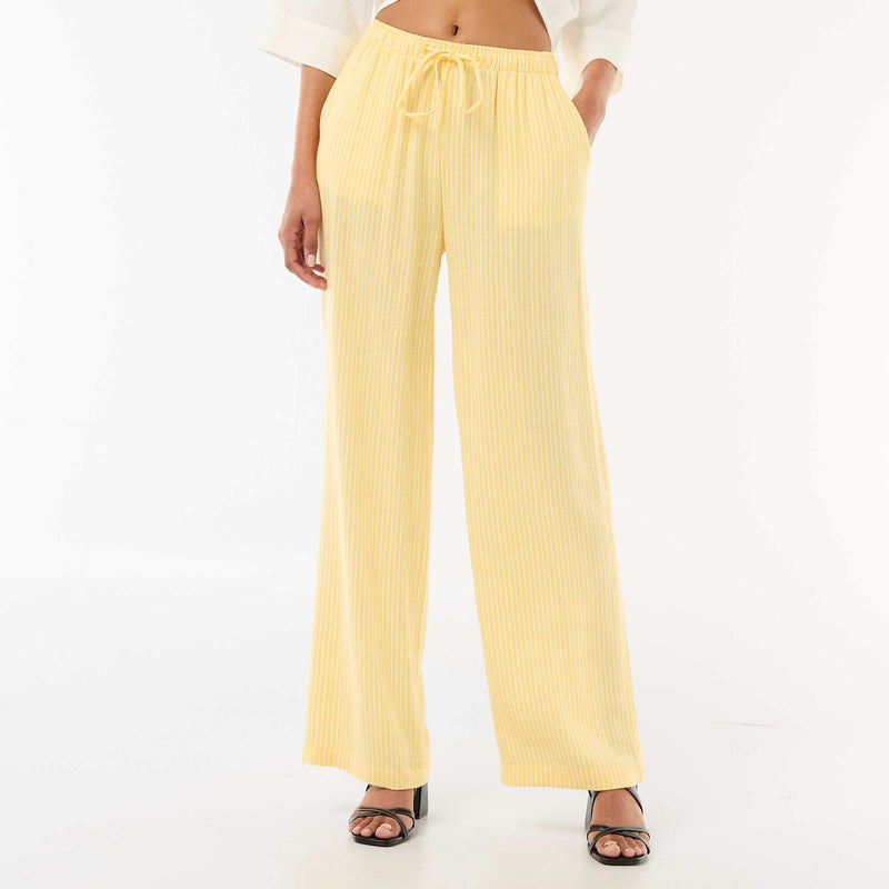 Pantalon en lin avec 2 poches