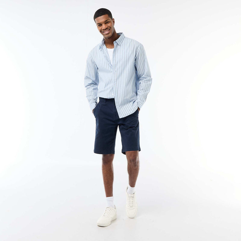 Chemise en coton à motif rayé