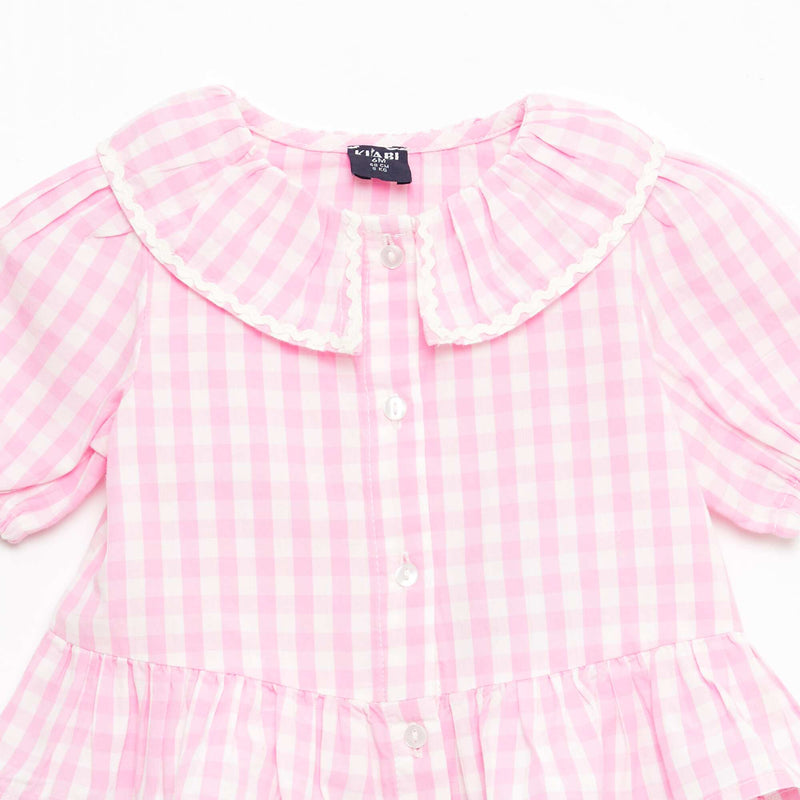 Blouse col Claudine avec volants